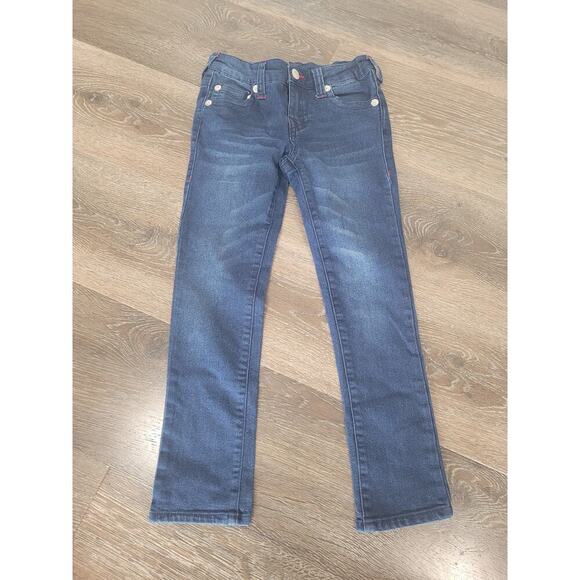 True Religion Boot Cut Girls Denim Jeans‎ size 6X #r - Picture 1 of 5